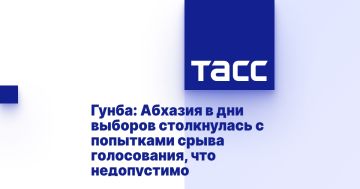 Гунба: Абхазия в дни выборов столкнулась с попытками срыва голосования, что недопустимо