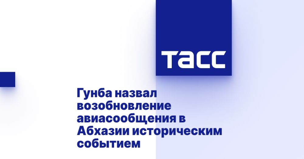 Гунба назвал возобновление авиасообщения в Абхазии историческим событием