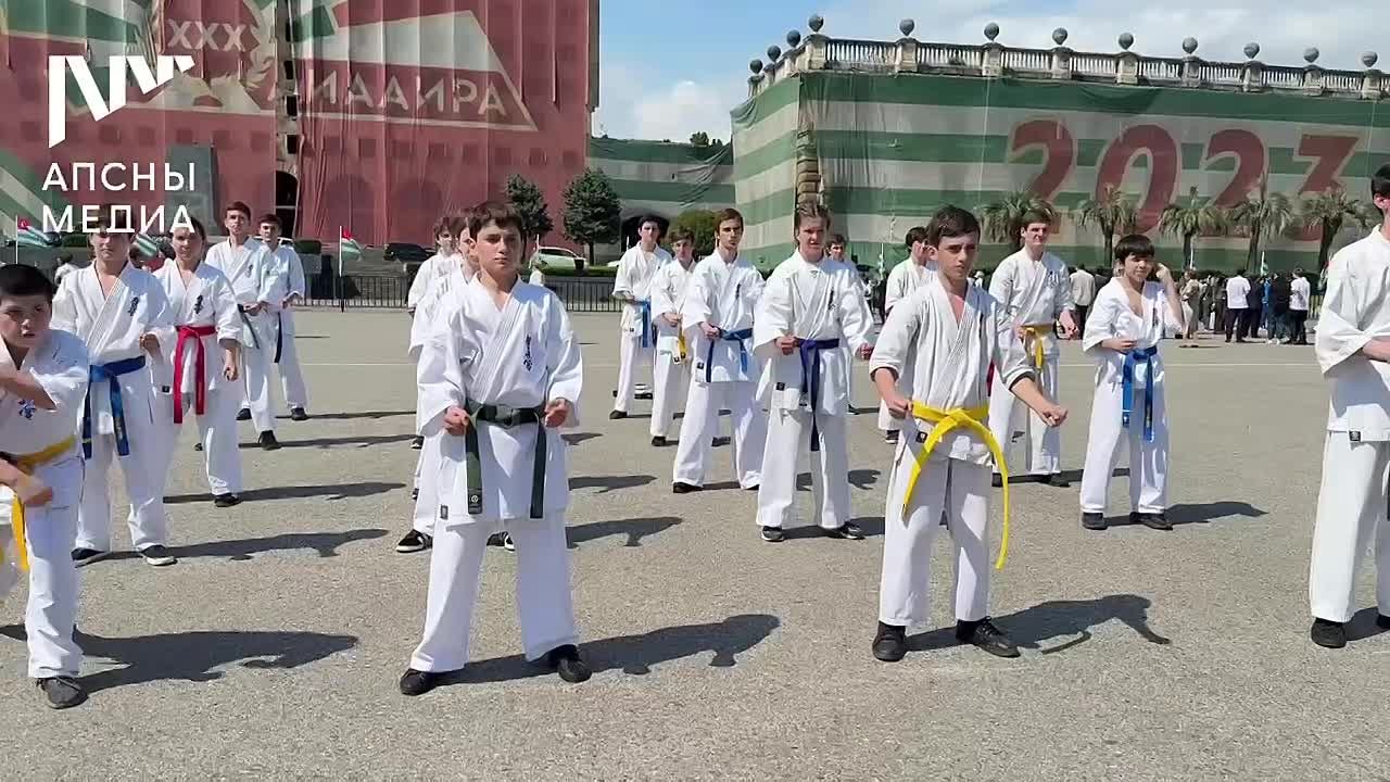 Показательные выступления продемонстрировали гостям в рамках Фестиваля спорта, посвященного 80-летию Победы в Великой Отечественной войне 1941–1945 годов