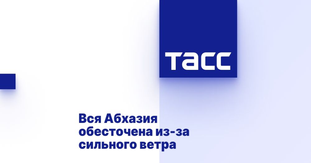 Вся Абхазия обесточена из-за сильного ветра