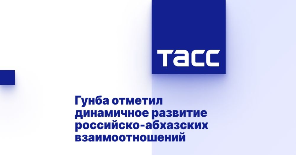 Гунба отметил динамичное развитие российско-абхазских взаимоотношений