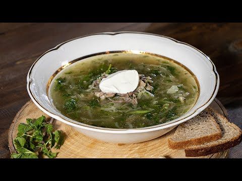 Кологривские щи с кислой капустой и свежей зеленью