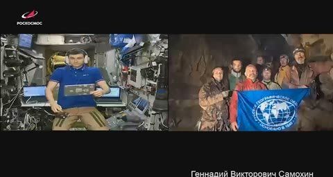 Экспедиция Русского географического общества вышла на связь с МКС из самой глубокой пещеры мира, расположенной в Абхазии, — пещеры Крубера