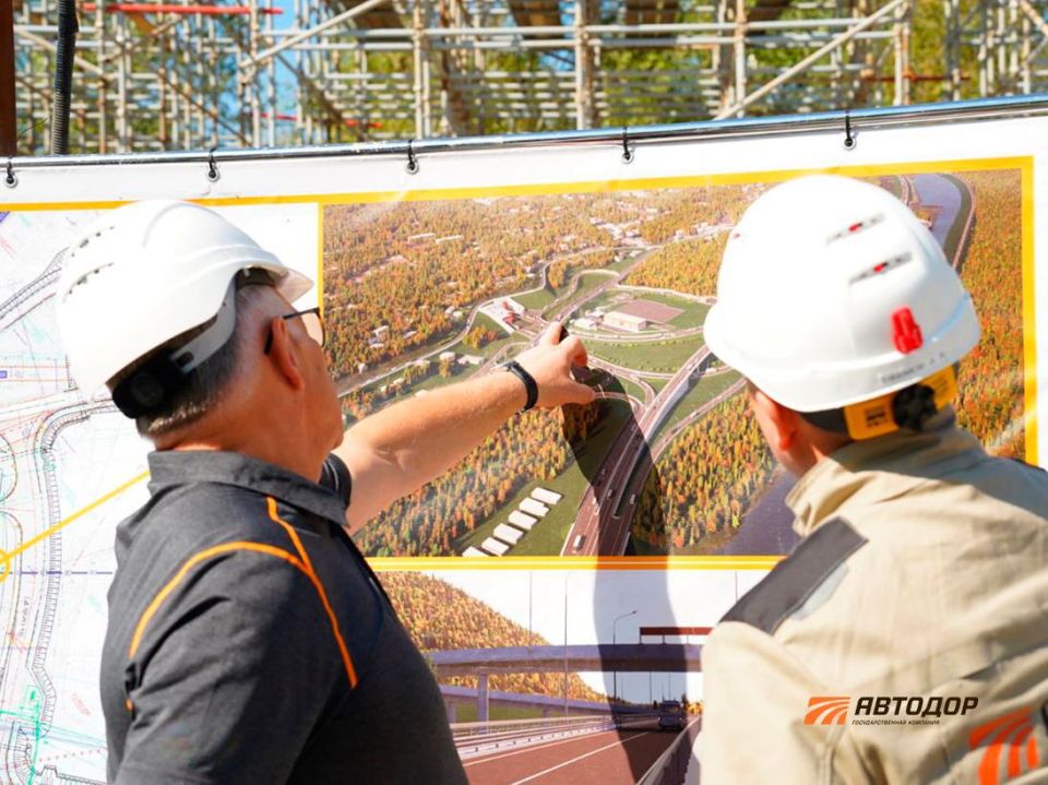 Глава Автодора посетил с инспекцией строящийся Обход Адлера
