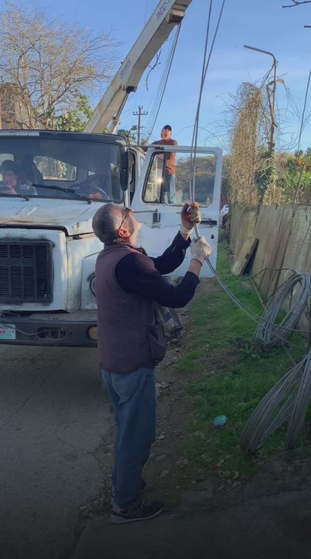 Работы по замене электролиний начали в селе Псахара